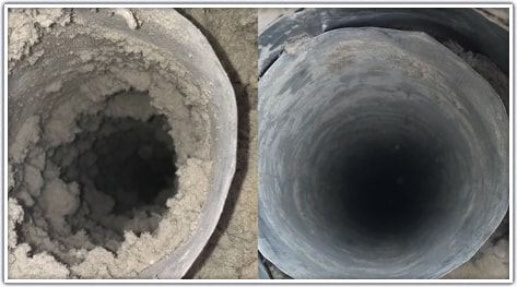 Dryer Vent before and after